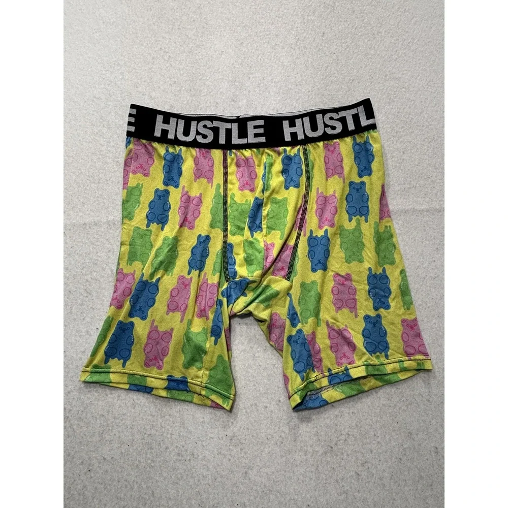Rue21 Boxer Brief Underwear Mens Medium Multicolor Gummy Bear Print Hustle Band